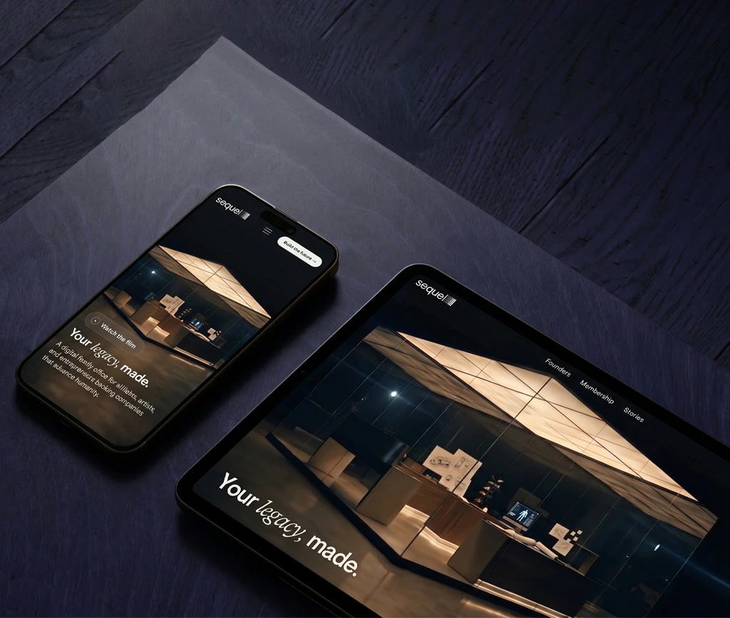 Sequel investment platform hover view